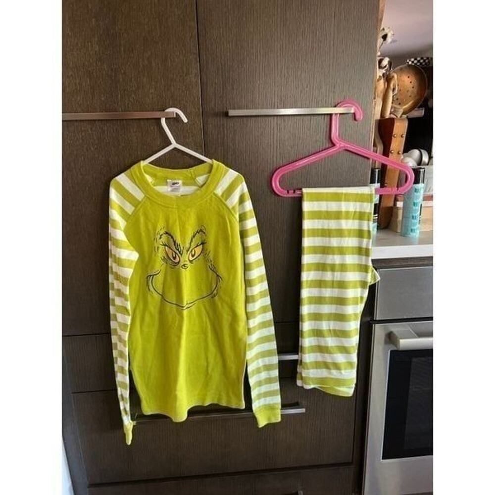 Hanna Andersson Grinch Pajama long sleeve set size 160 14